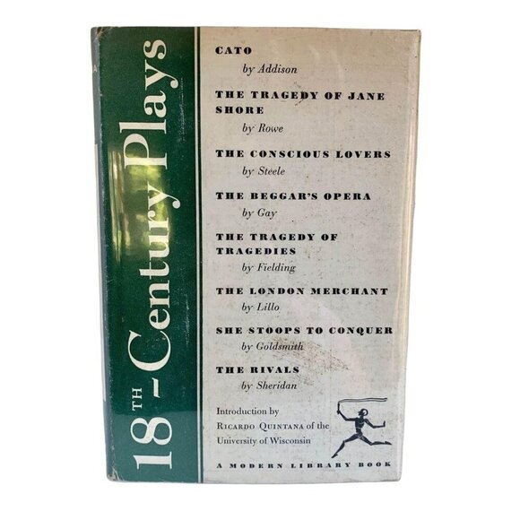 1952 Modern Library 18th Century Plays Book - Picture 1 of 9
